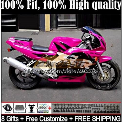 Injection Body For HONDA CBR 250RR 250CC CBR250RR 1988 1989 40CL.93 CBR 250 RR CC MC19 CBR250 RR 88 89 OEM Fairings Glossy pink