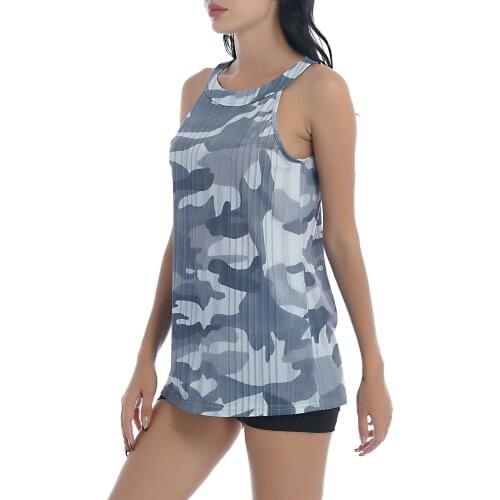 Fashion Womens Sport Tops Sleeveless Running Vests Summer Workout Fitness Vest Stretchy Sportswear Breathable Casual Vests Top