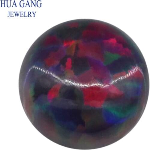 OP33 Opal Beads 3~10mm Round Cabochon Stone Loose Lab Created Gemstone For Rings Earrings Necklaces Pendants Customized Jewelry
