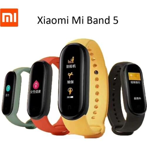 Original Xiaomi Mi Band 5 NFC Smart Bracelet AMOLED Screen Smartband Fitness Traker Bluetooth Heart Rate Smart Miband 5