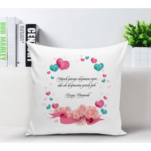 Personalized Love Multiword White Pillow Case-1
