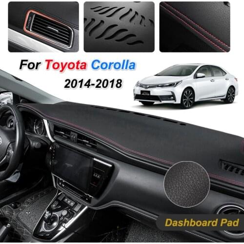 For Toyota Corolla 2014-2018 Anti-Slip Mat Dashboard Cover Pad Sunshade Dashmat Protect Carpet Anti-Uv Car Accessories