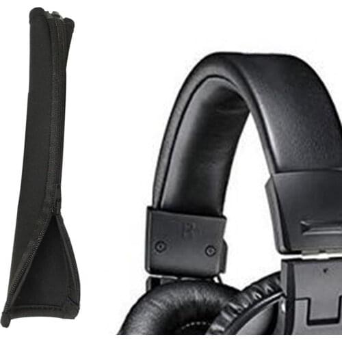 Head Beam Sleeve Replaceable Soft Full Closure Headphone Head Beam Band Cushion for ATH-MSR7 M50X M30X M40
