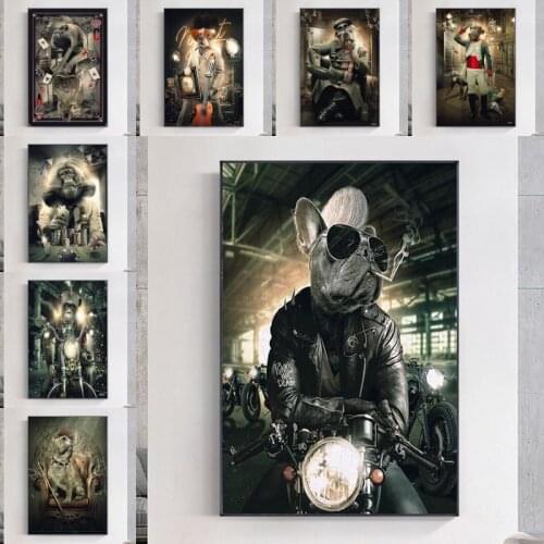 Modern Wall Art Decor Animal Graffiti Art Monkey Canvas Painting Cuadros Wall Art Posters Prints Wall Pictures for Living Room