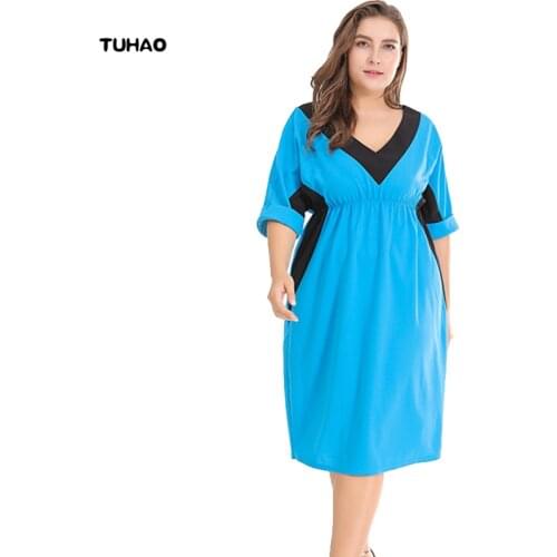 Голубые летние платья TUHAO China At AliExpress