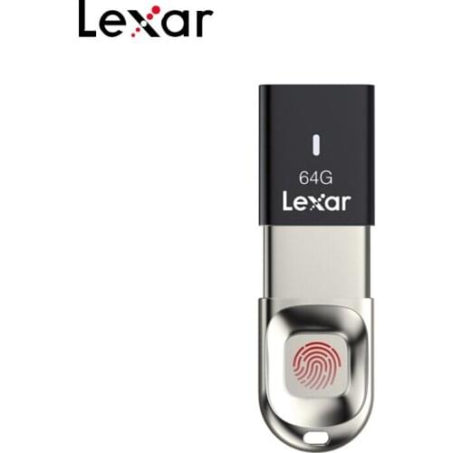 Original Lexar USB 3.0 Pen Drive F35 256GB 128GB 64GB 32GB With Fingerprint Recognition Metal USB Flash Drive 150MB/s usb stick