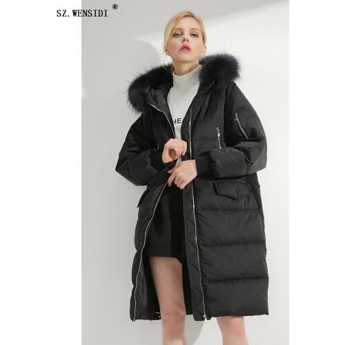 SZ.WENSIDI high quality women coat down duck jacket thick warm womens parka clothing fashion casual Long womens brand overcoat