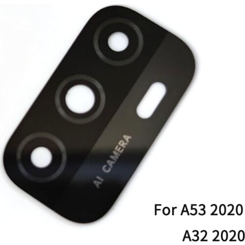 10PCS Camera Lens For Oppo A15 / A53 2020 / A32 2020 4G Version Back Rear Camera Glass Cover With Adhesive Sticker Repair Parts