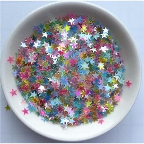 100g/Lot Shiny 3mm 4mm Loose Sequins Purple Yellow Glitter Bling Nail Paillettes Sewing Kids Stage Costume