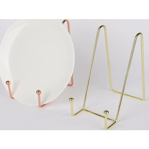 2 Sizes Household Decorative Bracket Portable Easel Exquisite Bookshelf Simple Art Display Stand Iron Decorative Shelves