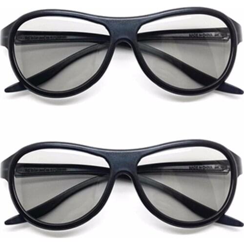 2pcs Replacement AG-F310 3D Glasses Polarized Passive Glasses For LG TCL Samsung SONY Konka real 3D Cinema currency