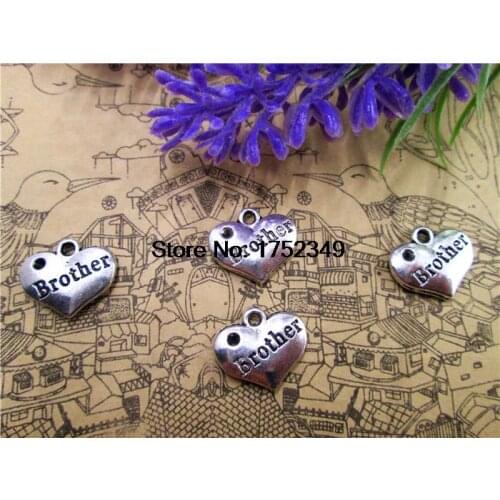 20pcs- Charms,Antique silver 2 sided Vintage Letters Sign Love Hearts Charm Pendants,hearts,heart pendants13x16mm