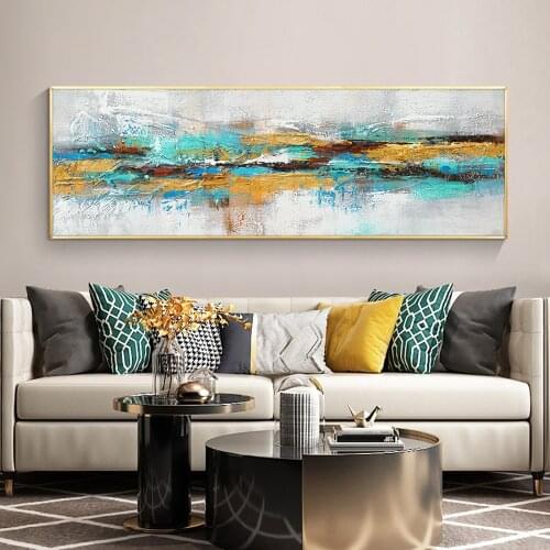 Abstract Landscape Art 100% Hand Painted Colorful Abstract Oil Painting Art Foil Paintings Wall Art Decoration For Home Decor