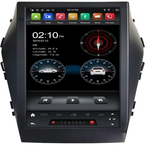 Tesla Vertical screen 9.7" Android 9.0 Car DVD Player for Hyundai IX45 Santa Fe 2014-2017 Radio GPS BT 5.0 WIFI Easy Connect
