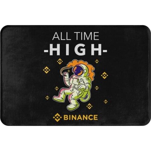 Binance Coin Crypto Miners Non-slip Doormat Living Room Mat All Time High Floor Carpet Entrance Door Rug Indoor Decorative