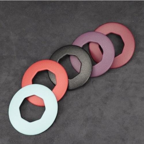 Luxury Leather Steering Wheel Trim Cover Car Accessories For MG ZS EV HS MG6 MG5 EZS 2018 2019 2020 2021