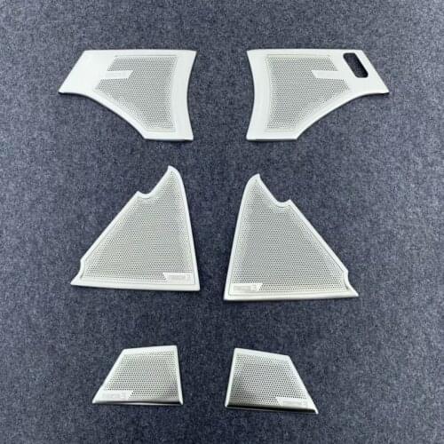 For Mazda 3 M3 RHD 2019 2020 Interior Stainless Steel Door Speaker Sound Music Audio Ring Cover Sticker Trims Car Accessories