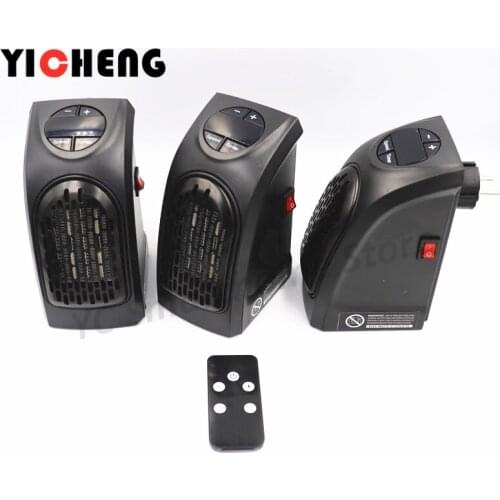 EU UK US Heater Digital Display Temperature Remote Control Fan Heater Mini 400W Energy saving handy heater