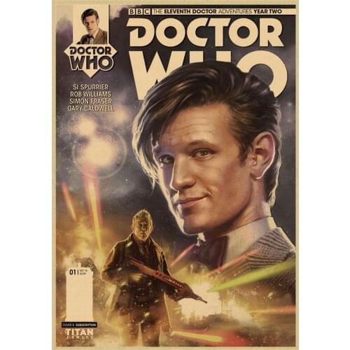 Movie Doctor who Quality Canvas Painting Picture Retro Art Decor Poster Cafe Bar Wall Decor living room Home Decor A836