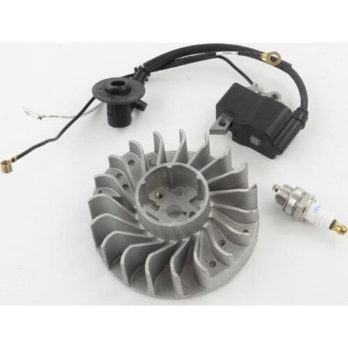 Flywheel Ignition Coil Module Kit for MS361 Chainsaw Engine Motor with Spark Plug Replacement Chainsaw Spare Parts