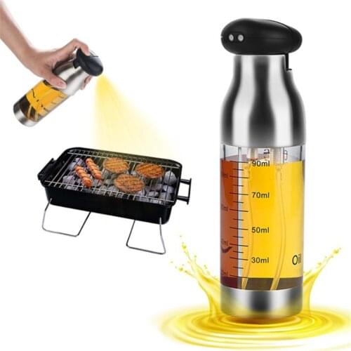 Kitchen Olive Oil Double-headed Spray Bottle Oil Vinegar Water Pump Gravy Boats Grill BBQ Sprayer Cooking Tools Oil dispenser