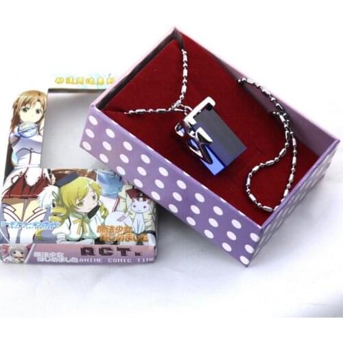 Sword Art Online Necklace Blue yellow green purple four-color animation and game props Jewelry Pendant Necklace