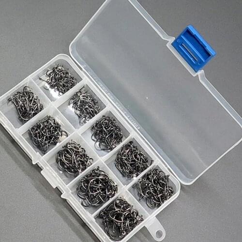 Minfishing 500 pcs/lot High Carbon Steel Carp Hook fishing Fishhooks Mixed size 3#-12# Fishing Hooks