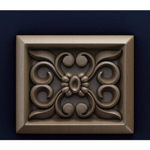 3d STL Model for CNC Router Engraver Carving Machine Relief Artcam Aspire Rosette #221 CNC files (ES)
