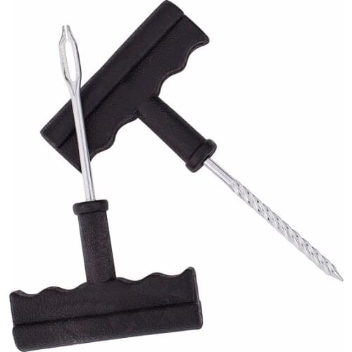 6Pcs Auto Tubeless Tire Tyre Repair Kit Puncture Plug Repair Kit Hand Tools Car Accessories Auto Car Bike Tire Repair Tools Kit