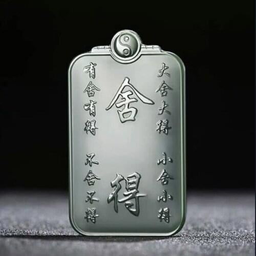 Natural Jade Lucky Lovers Pendant Chinese Necklace Jewellery Fine Amulet Gifts Man Women New