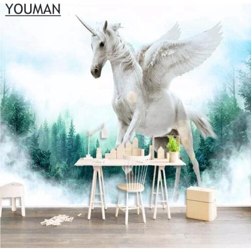 Wallpapers YOUMAN Desktop Wallpaper 3d Images Hd Custom Photo Wallpaper Horse Murals Wallpaper Ideas TV Room Kitchen Wall Art