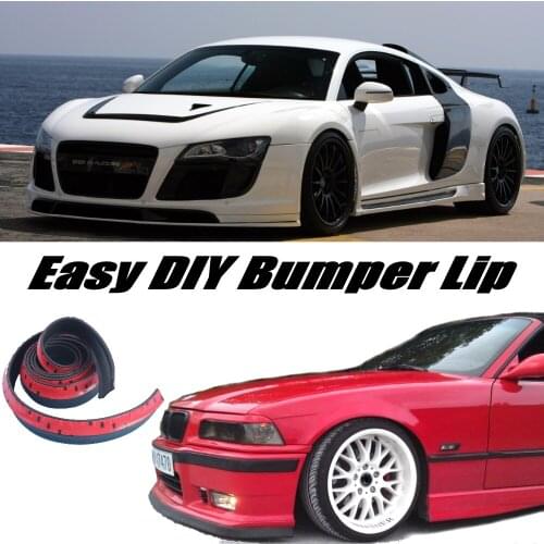 NOVOVISU Bumper Lip Deflector Front Skirt For Audi R8 2007~2016 / Bumper Spoiler / The TG Recommend Body Kit + Strip