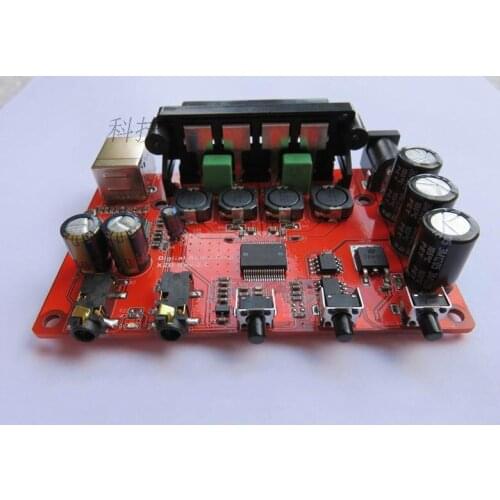 STA333BW USB Pure Digital Power Amplifier Board With USB Sound Card /DAC Bass Treble Adjustment Function 20w+20w