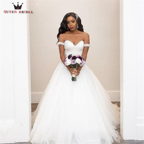 Luxury Wedding Dresses Sweetheart Sequins Tulle Crystal Beading Long Formal Elegant Bride Gowns Custom Size SK24