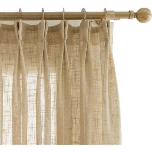 ENHAO Modern Tulle Curtains for Living Room The Bedroom Kitchen Tulle Curtains for Window Voile Curtains Sheer Panel Windows