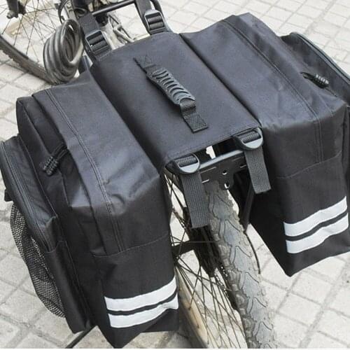 Bicycle Carrier Bag Rear Rack Bike Trunk Bag Luggage Pannier Back Seat Double Side Camouflage Cycling MTB Saddle Storage