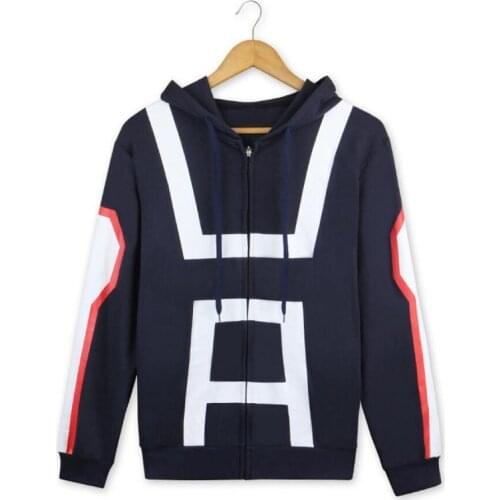 My Hero Academia zipper Hoodie Boku no Hero Academia Coat anime Jacket cosplay costume men women coats jackets School Uniforms