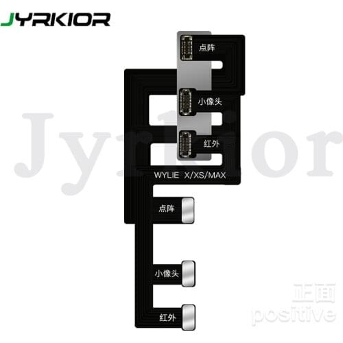 For iPhone XS/XS MAX Front Camera Face Infrared Adjustment Axis Alignment Extension Cable With Dot Matrix Planting Tin Template