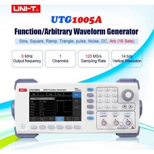 UNI-T UTG1005A Signal Generators function arbitrary waveform generator single channel 5MHz channel bandwidth/125MS/s with USB