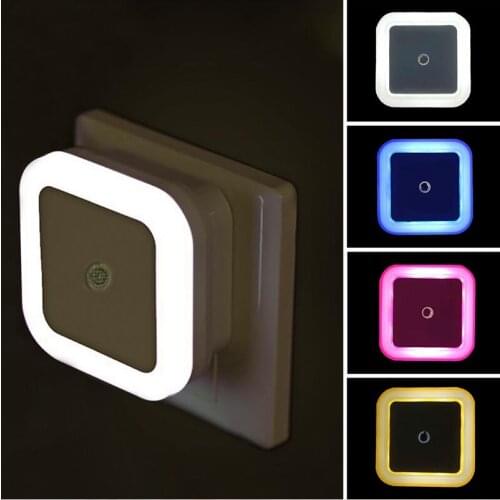 EU US Plug LED Night Light Mini Light Wireless Sensor Control Nightlight Lamp For Children Kids Living Room Bedroom Lighting
