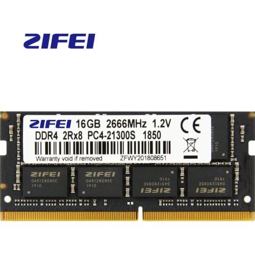 ZIFEI ram DDR4 16GB 8GB 4GB 32GB 2133MHz 2400MHz 2666MHz 260Pin SO-DIMM module Notebook memory for Laptop