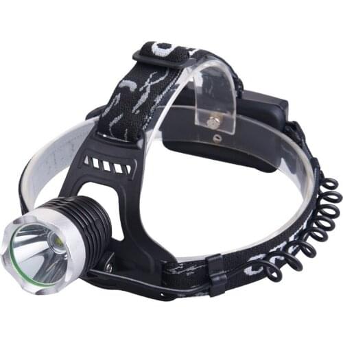 Zweihnder Headlight 900lm 3-Mode 1xCree XM-L T6 Waterproof High Power Headlamp with 2x 18650 Battery