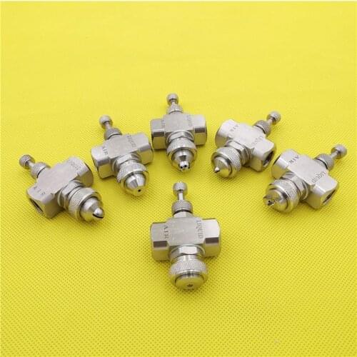 1/4"BSPT thread stainless steel air atomizing spray nozzle adjustable air msting fine water atomizer spray jet
