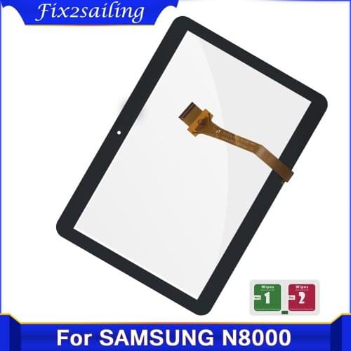 10.1'' For Samsung Galaxy Tab 2 GT-P5100 P5100 P5110 N8000 Touch Screen Panel Digitizer Front Glass parts