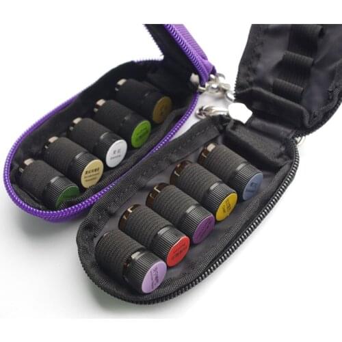 10 Slot Essential Oil Case Perfume Oil Essential Box Nail Polish Storage Bag High Quality Travel Portable Carrying Holder Bag