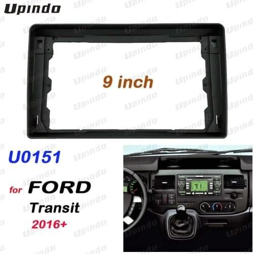 2din 9 inch Car Radio installation DVD GPS mp5 Plastic Fascia Panel frame for Ford Transit 2016 Dash Mount Kit