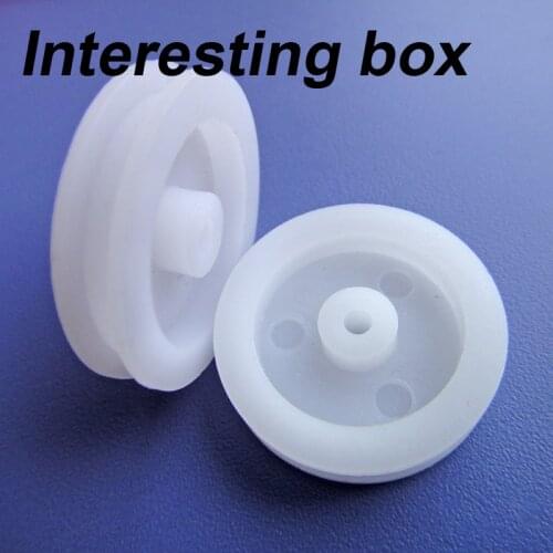 20 * 4 * 1.9 plastic pulley small pulley pulley accessories technology small production material groove wheel model wheel