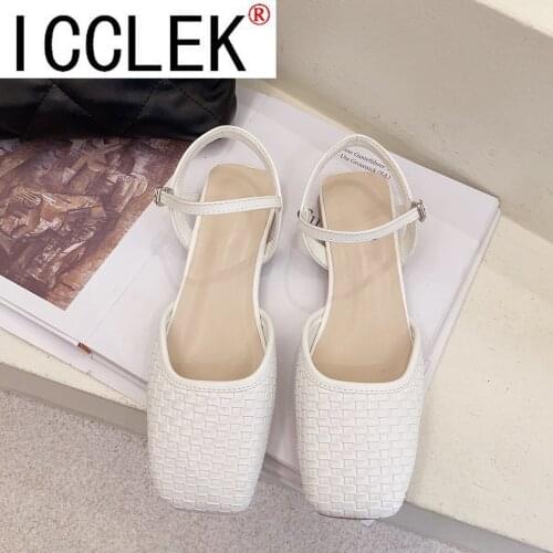 2021 New Summer Womens Sandals Buckle Strap Women Shoes Size 35-43 Concise Party Shoes Womens Sandals