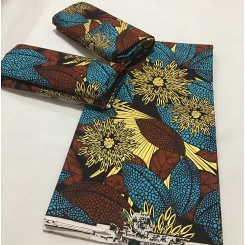 2021 Nigerian Fabrics African Cotton Print Ankara High Quality Veritable Wax Tissue Pagne Wax Africain Wax Guaranteed