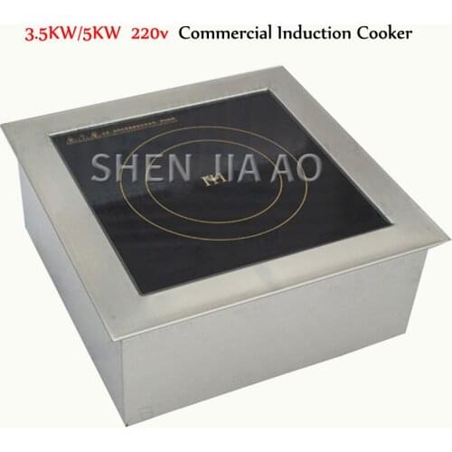3.5KW/5KW High-power Induction Cooker Flat Soup Furnace 220V Commercial Kitchen Induction Cooker Hot Cooker Machine 1PC
